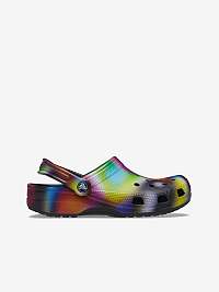 Žlto-čierne vzorované papuče Crocs Classic Solarized Clog