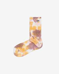 Žlto-ružové dámske batikované ponožky VANS Tie Dye