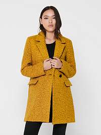 Žltý vlnený kabát ONLY New