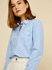 ZOOT Baseline modré vzorovaná dámska košeľa Kornelia