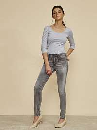 ZOOT sivé slim fit džínsy China