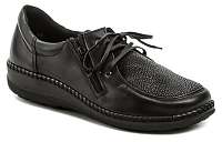 Axel AXCW129 čierne dámske zdravotné poltopánky topánky šírka H