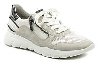 Jana 8-23728-24 biele dámske nadmerné poltopánky šírka H