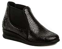 Medi Line30 čierne dámske zdravotné poltopánky