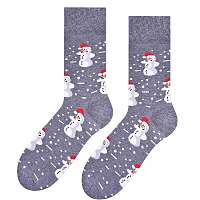Snehuliak - pánske ponožky vianočné edícia