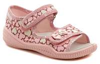 Vi-GGa-Mi detské ružové plátené sandálky Gosia