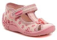 Vi-GGa-Mi ružové detské plátené sandálky Marisia