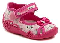 Vi-GGa-Mi ružové detské plátené sandálky zulka