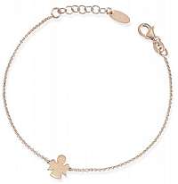 Amen Ružovo pozlátený strieborný náramok Angels BRAR3