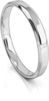 Art Diamond Pánsky snubný prsteň z bieleho zlata AUGDR001 66 mm