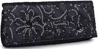 Barolo Elegant nej čierne listová kabelka 1823