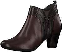 BE NATURAL by Jana Dámske členkové topánky 8-8-25314-219 Bordeaux