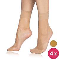 Bellinda 4 PACK - silonkové ponožky Fly 15 DEN Amber BE202025-230-U