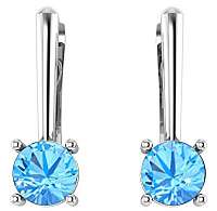Beneto Exclusive Strieborné náušnice s TOPAZ TOPAGUC1934