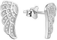 Beneto Strieborné náušnice Anjelské krídla AGUP1182