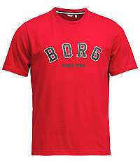 Björn Borg Pánske tričko Tee Borg Sport 1941-1064-40441 Jester Red XL