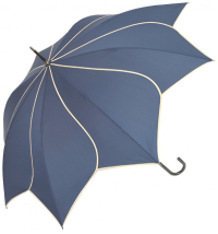 Blooming Brollies Dámsky palicový vystreľovací dáždnik Swirl Navy EDSSWN