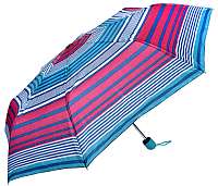 Blooming Brollies Dámsky skladací dáždnik Perletti Basics Collection 12258 Light Blue