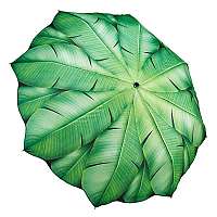 Blooming Brollies Dámsky skladací plne automatický dáždnik Banana Leaf GFFBL