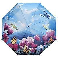 Blooming Brollies Dámsky skladací plne automatický dáždnik Tulipány Sonata GFFTS