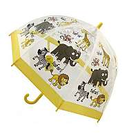 Blooming Brollies Detský priehľadný palicový dáždnik Buggz Kids Stuff Safari BUSAF