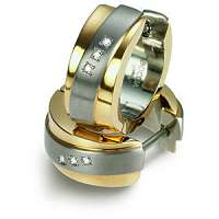 Boccia Titanium Pozlátené titánové náušnice s briliantmi 0560-04