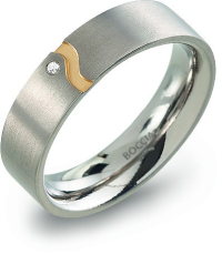 Boccia Titanium Snubný titánový prsteň 0147-04 56 mm