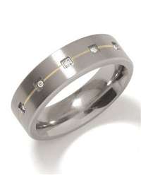 Boccia Titanium Snubný titánový prsteň s diamantmi 0101-19 mm