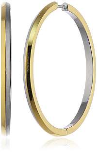 Boccia Titanium Titánové bicolor náušnice kruhy 0573-02