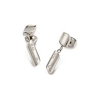 Boccia Titanium Titánové náušnice s diamantmi 05010-03