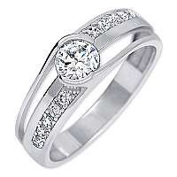 Brilio Silver Moderné strieborný prsteň6 001 00503 04 mm