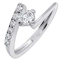 Brilio Silver Pekný zásnubný prsteň6 001 00435 04 58 mm