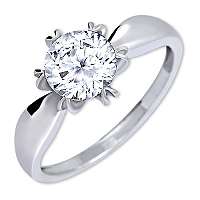 Brilio Silver Výrazný zásnubný prsteň6 001 00502 04 58 mm