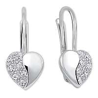 Brilio Srdiečkové náušnice s kryštálmi 239 001 00880 07