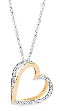 Brosway Oceľový bicolor náhrdelník so srdiečkami Frame BFM06