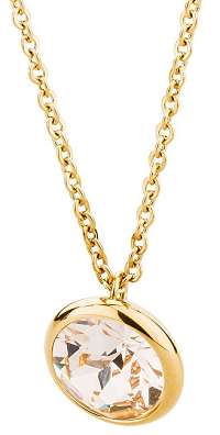 Brosway Oceľový náhrdelník s kryštálom Swarovski N-Tring BTN44