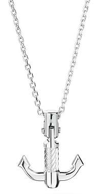 Brosway Pánsky oceľový náhrdelník s kotvou Bounty BOU02