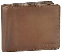 Bugatti Pánska kožená peňaženka Domus RFID322907 Cognac