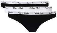 Calvin Klein 3 PACK - dámske nohavičky Bikini QD3588E -WZB S