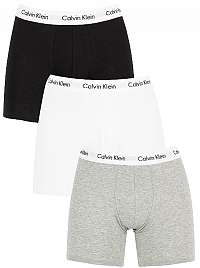Calvin Klein 3 PACK - pánske boxerky NB1770A -MP1 Black, White, Grey Heather M