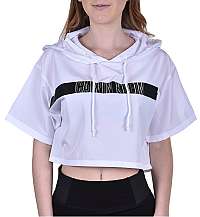 Calvin Klein Dámska mikina Cropped Hodie KW0KW00717-143 PVH White M