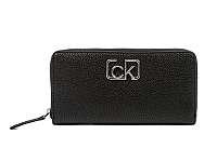 Calvin Klein Dámska peňaženka Ck Cast Lrg Ziparound Black