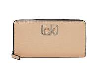 Calvin Klein Dámska peňaženka Ck Cast Lrg Ziparound Dark Sand