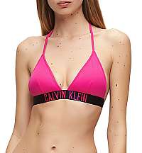 Calvin Klein Dámska plavková podprsenka Fixed Triangle -Rp KW0KW00883-TZ7 Pink Glo L