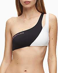 Calvin Klein Dámska plavková podprsenka One Shoulder Bandeau KW0KW00885-BEH PVH Black L