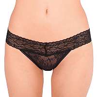 Calvin Klein Dámske nohavičky Bare Lace Bikini QD3620E-001 Black L