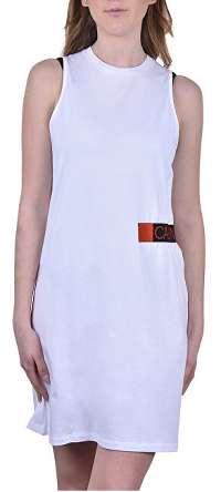 Calvin Klein Dámske šaty Muscle Tank Dress KW0KW00710-143 PVH White L