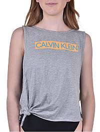 Calvin Klein Dámske tričko Side Knot Tank KW0KW00698-033 Grey Heather L