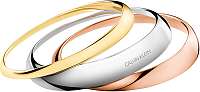 Calvin Klein Luxusná sada troch pevných náramkov Groovy KJ8QDD30010 5,8 x 4,6 cm - S