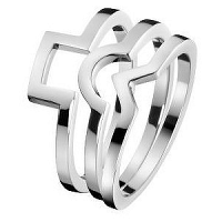 Calvin Klein Oceľový prsteň 3 v 1 Wonder KJ4VMR0001 mm